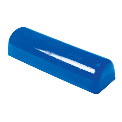 The AliMed AliBlue Gel Chest Roll is a blue semi-cylinder support cushion used for positioning patients during medical procedures.