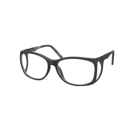53 Wrap Radiation Protection Glasses, Plano, Black