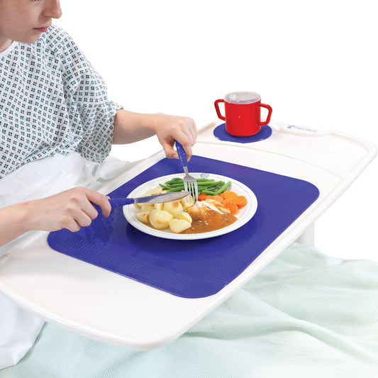Nonslip Rectangular Pad, Standard Back, Blue, 10"W x 7"L x 3/16"H