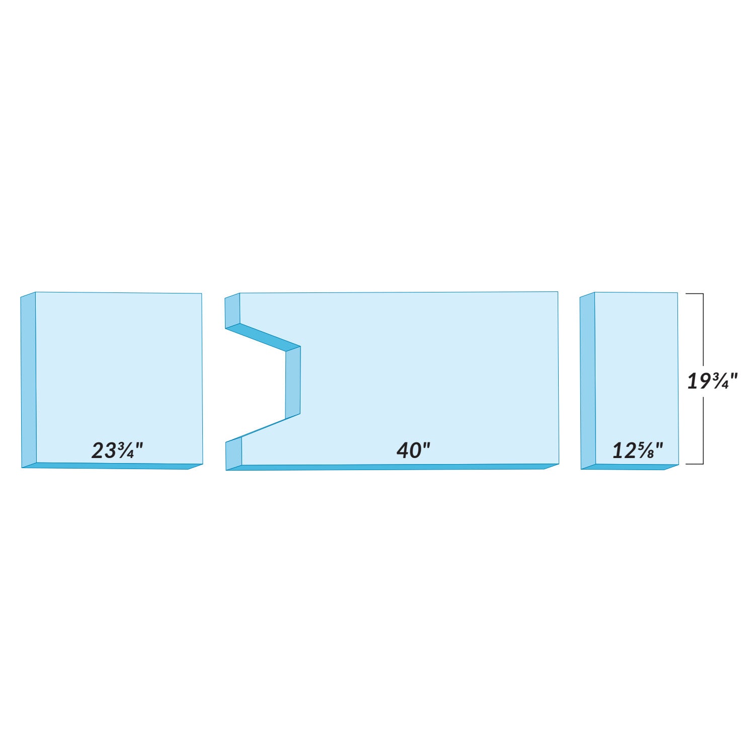 Support Surface for Skytron 3501B, Basic, 3 Piece/Set