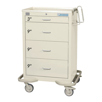 AliMed® Standard Series 4-Drawer Isolation Cart with Proximity Lock