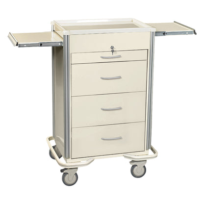 Select Series 4-Drawer Isolation Cart, Key Lock, Solid Beige