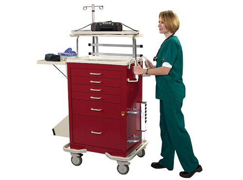 accessories on standard medical cart