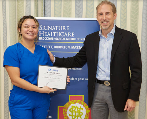 adam epstein with alicares scholarship recipient