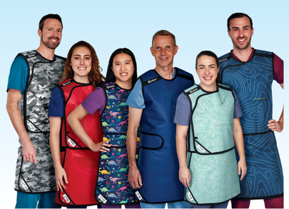 group of people wearing radiation aprons
