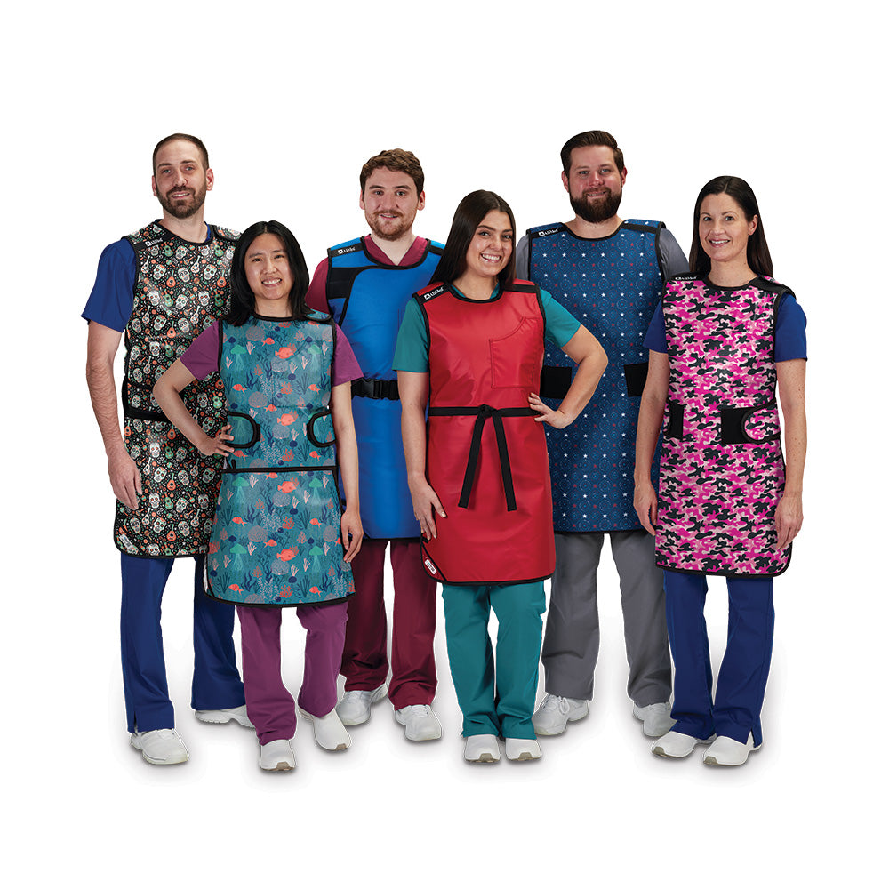 group of people wearing radiation aprons